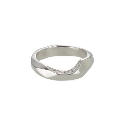 【お取り寄せ注文可能】Chip Ring L W / Dia(SILVER925)