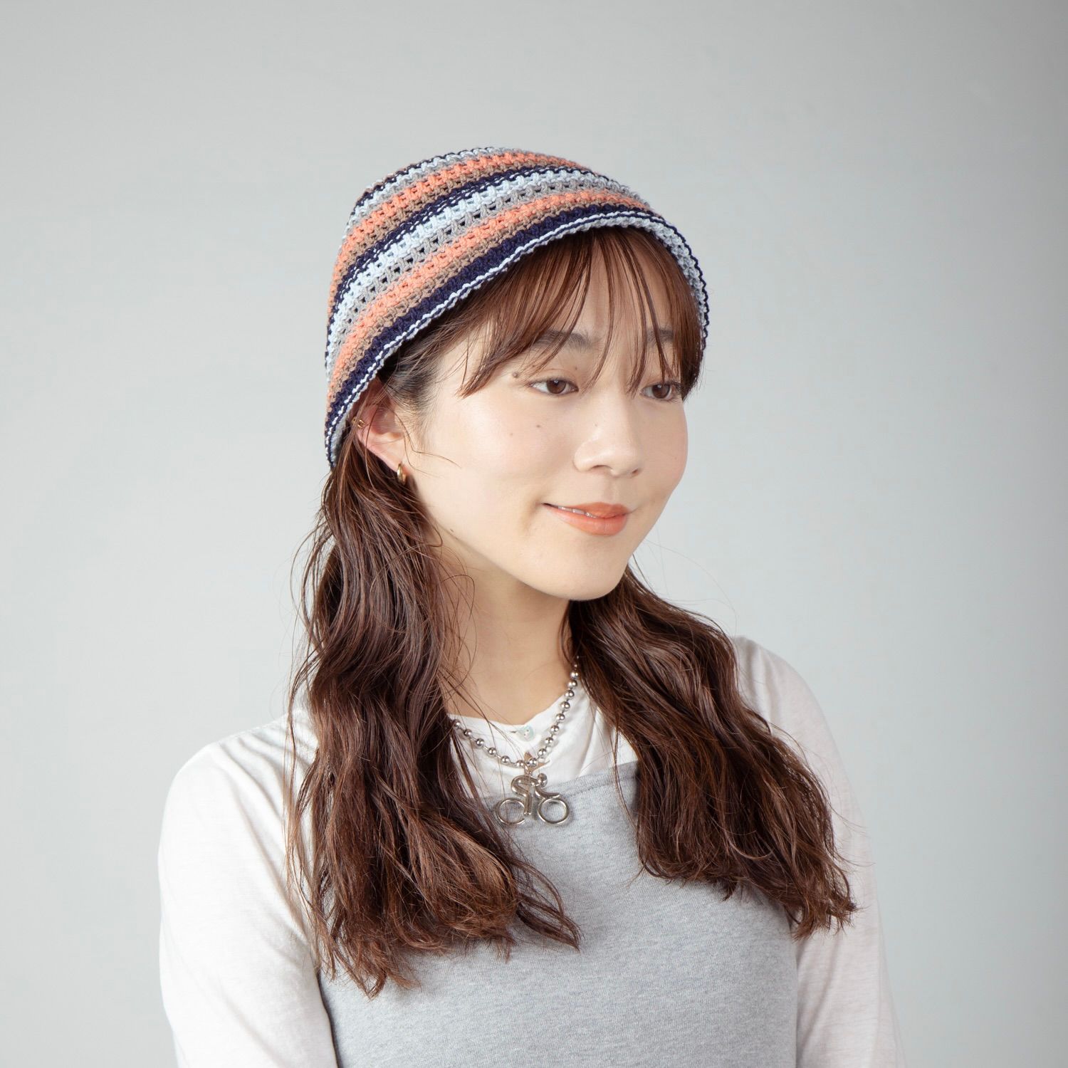 【残り一点】Multi Border Knit Hat