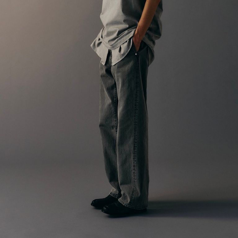 YOKE - 【残り一点】Denim Wide Straight Pants Vintage Wash 