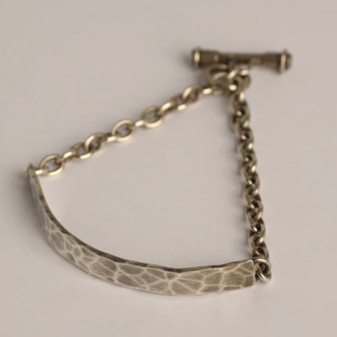 【お取り寄せ注文可能】Hammer Texture Plate Bracelet