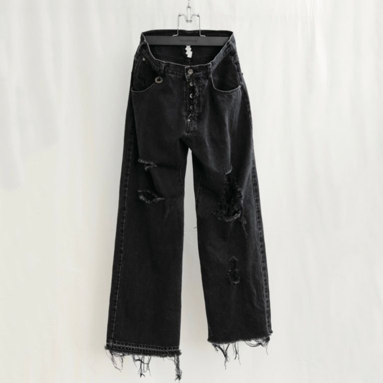 SOSHIOTSUKI - 【残りわずか】Crashed Denim Pants | ACRMTSM ONLINE STORE