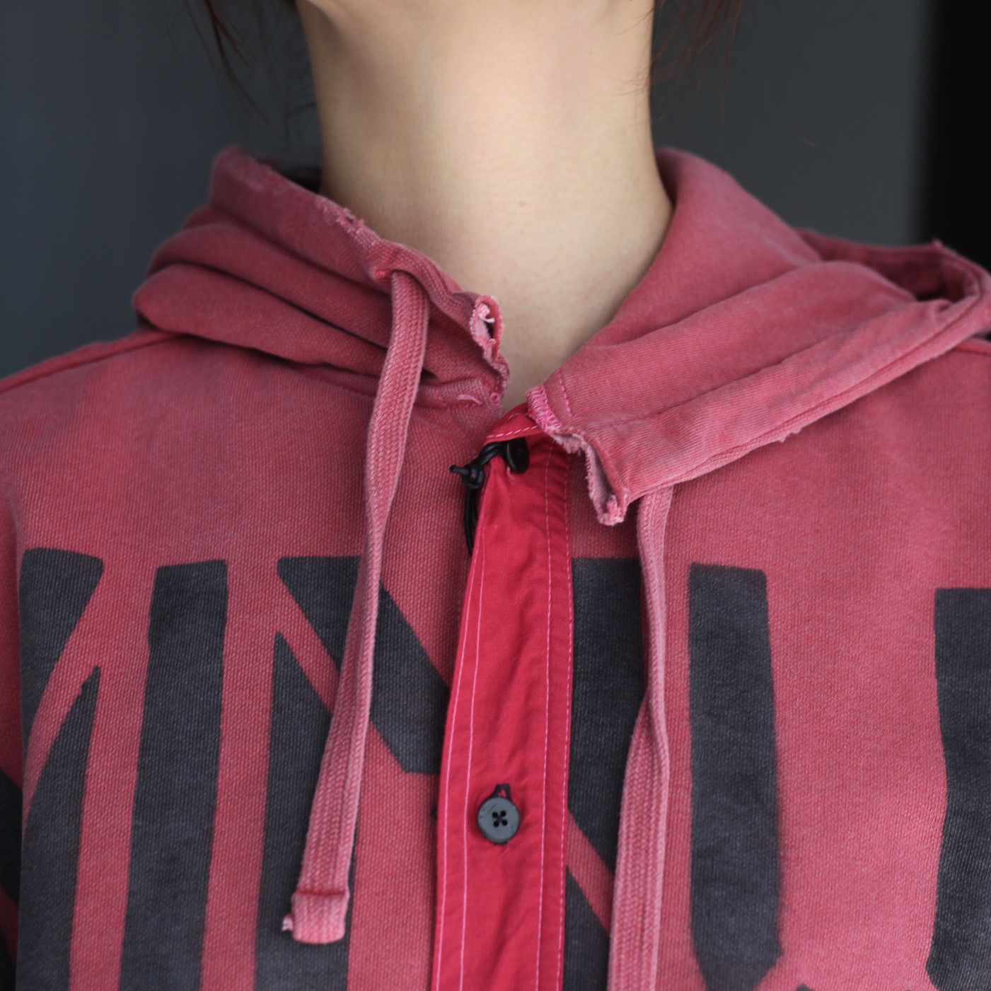 【残り一点】Slash Seam Army Parka With Stencil(INSIDE-OUT)