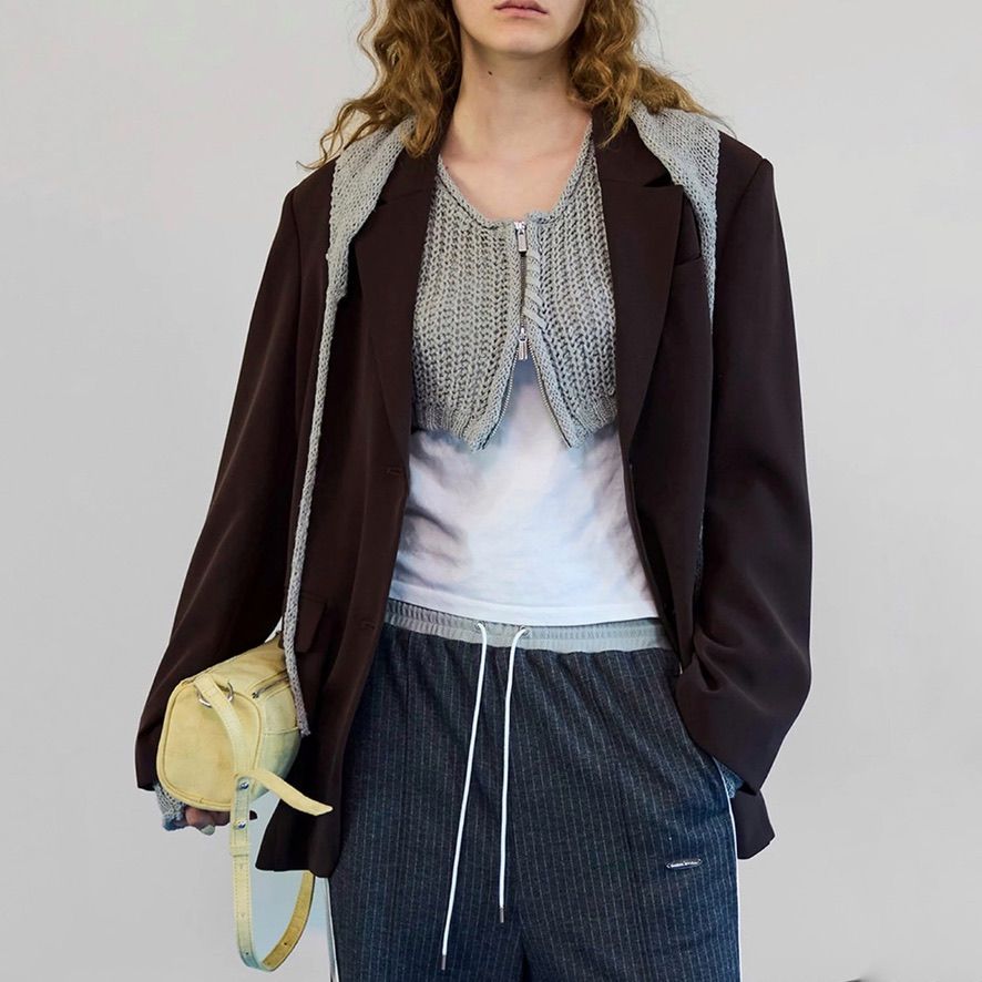 【残り一点】ナローダブルジップボストン