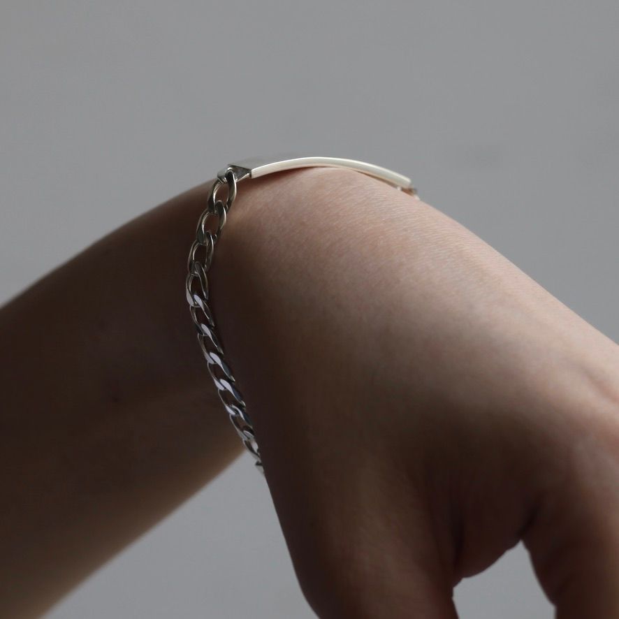 Garden of Eden - 【お取り寄せ注文可能】ID Bracelet_L(SILVER