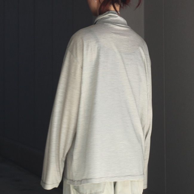 【残り一点】36G Wool Stripe Turtle Neck