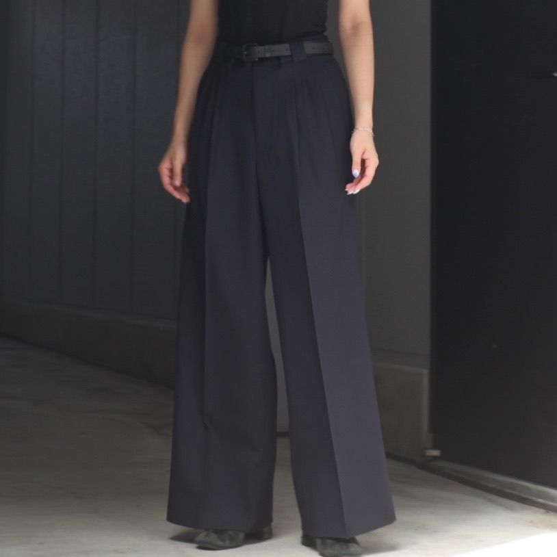 【残り一点】3pleated Wide-leg Trousers