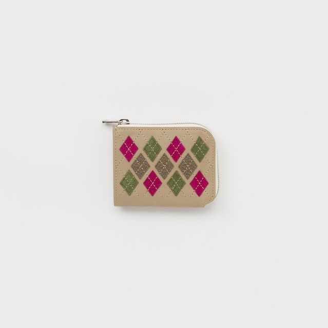 【次回入荷7月中旬予定】Argyle L Wallet(BEIGE)