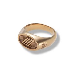 【残り一点】Oval Signature Ring(GOLD)