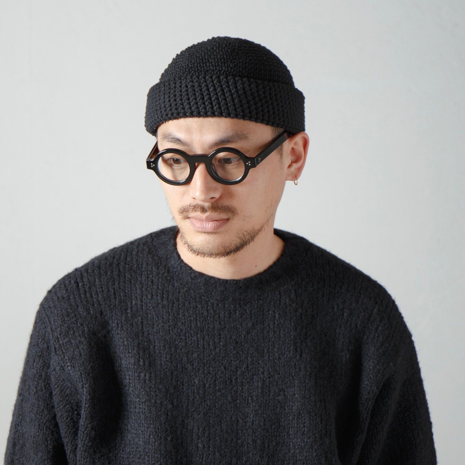 【残り一点】Hand Knit Crusher Cap