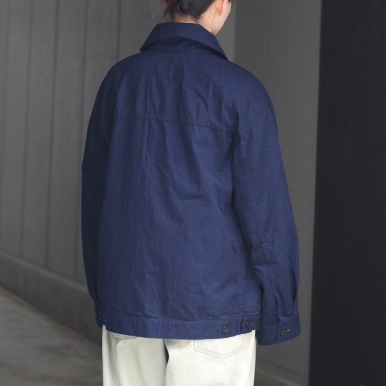 【残り一点】6ozデニムブルゾン(ONE WASH)