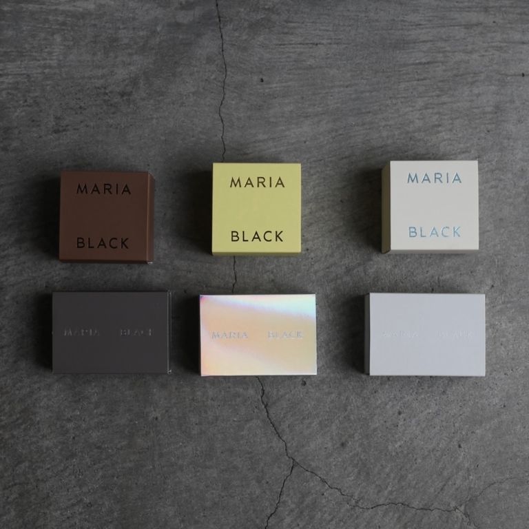 ※MARIA BLACKの付属箱はアソートとなりますため、お色味、サイズのご指定はお承りできませんこと、予めご了承くださいませ。