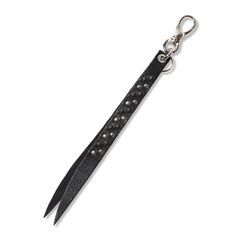 【残りわずか】Round & Pyramid Studs Leather Short Key Ring