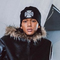 【残り一点】Southside Cross Damage Rib Beanie