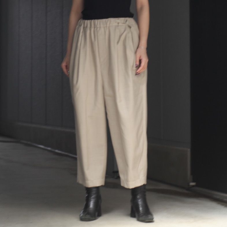 Dulcamara よそいきワイドパンツ Dulcamara よそいきワイドサルエルパンツ・モカブラウン - tity