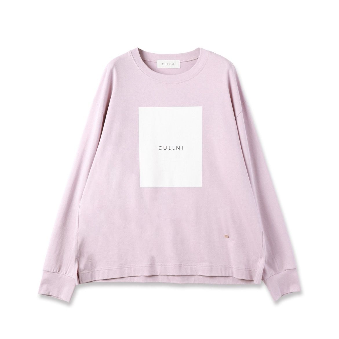【残り一点】Cotton Jersey Box Logo Print Long Sleeve Pullover
