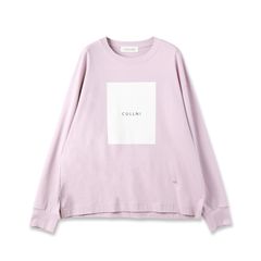 【残り一点】Cotton Jersey Box Logo Print Long Sleeve Pullover