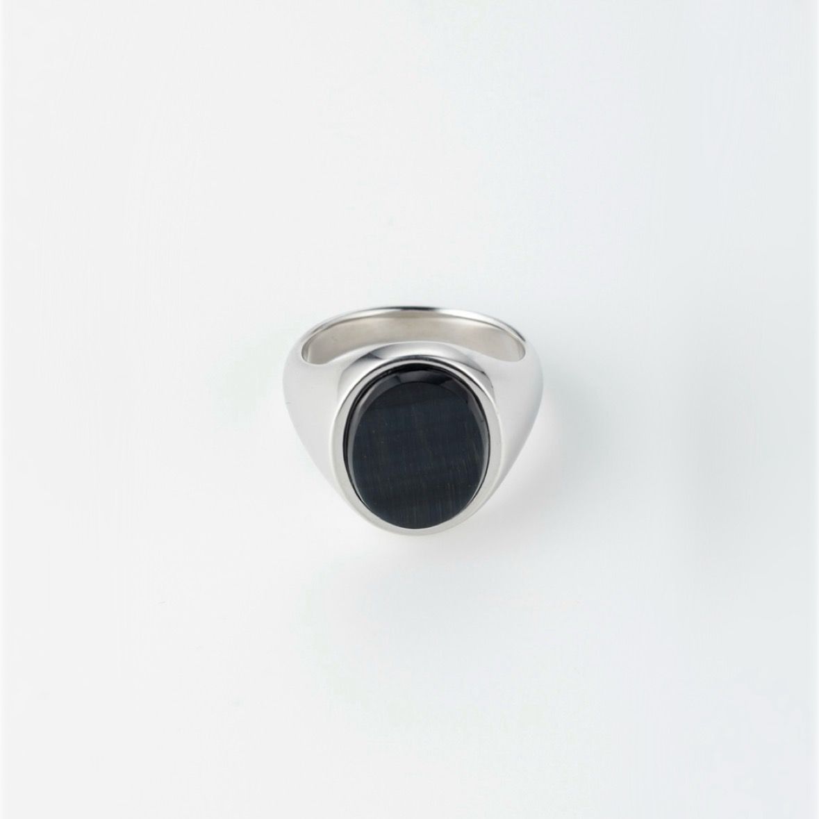 【お取り寄せ注文可能】How Raw Oval Stone Ring(SILVER)
