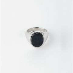 【お取り寄せ注文可能】How Raw Oval Stone Ring(SILVER)