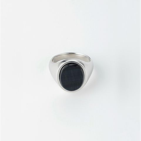 【お取り寄せ注文可能】How Raw Oval Stone Ring(SILVER)