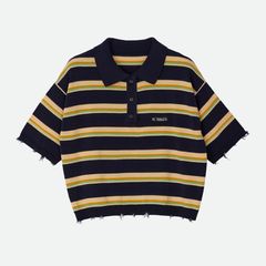 【残り一点】NL Border Grunge Mini Polo Knit