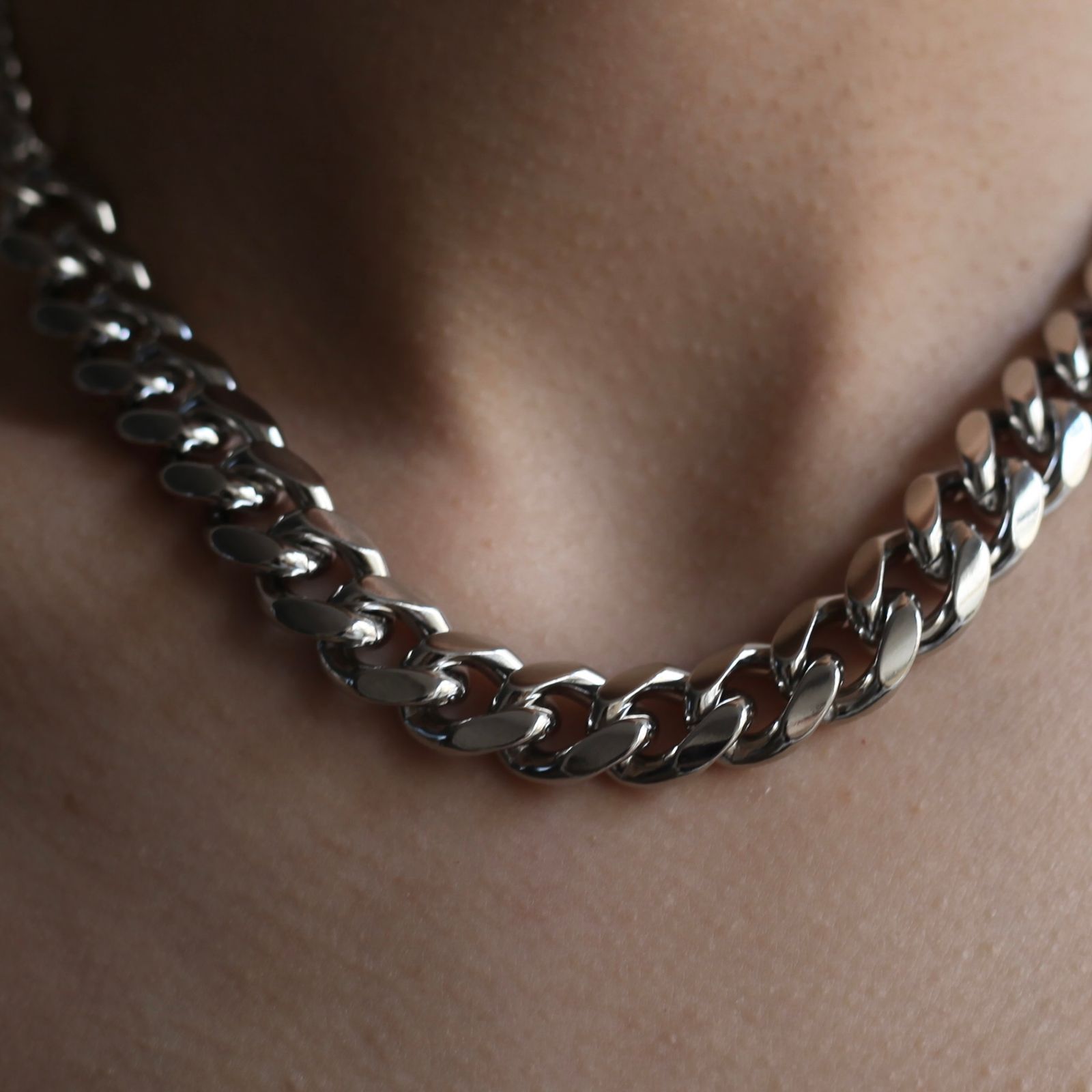 【残り一点】Combi Curb Chain Necklace