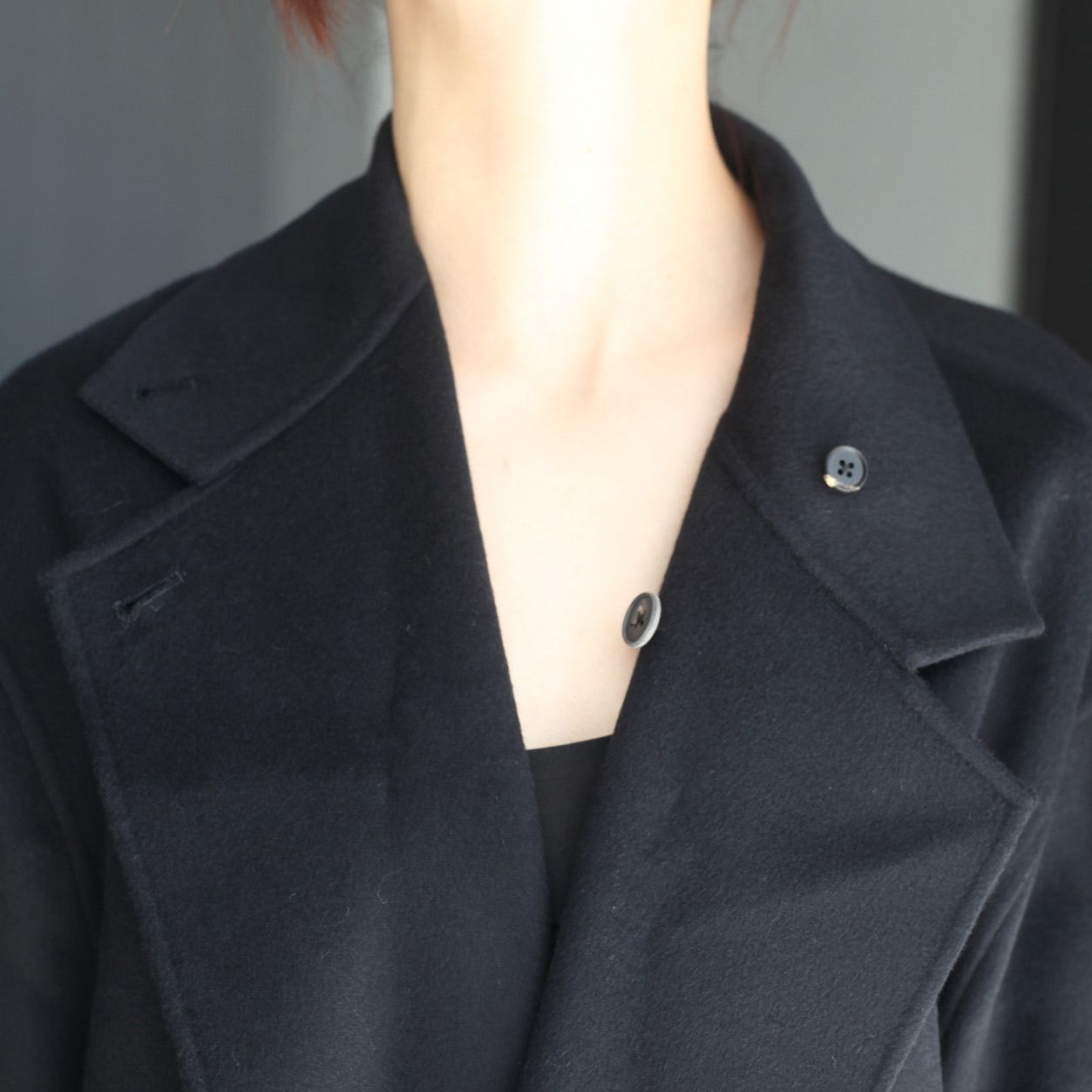 【残り一点】Wool/Cashmere Reversible Notch Lapel Coat