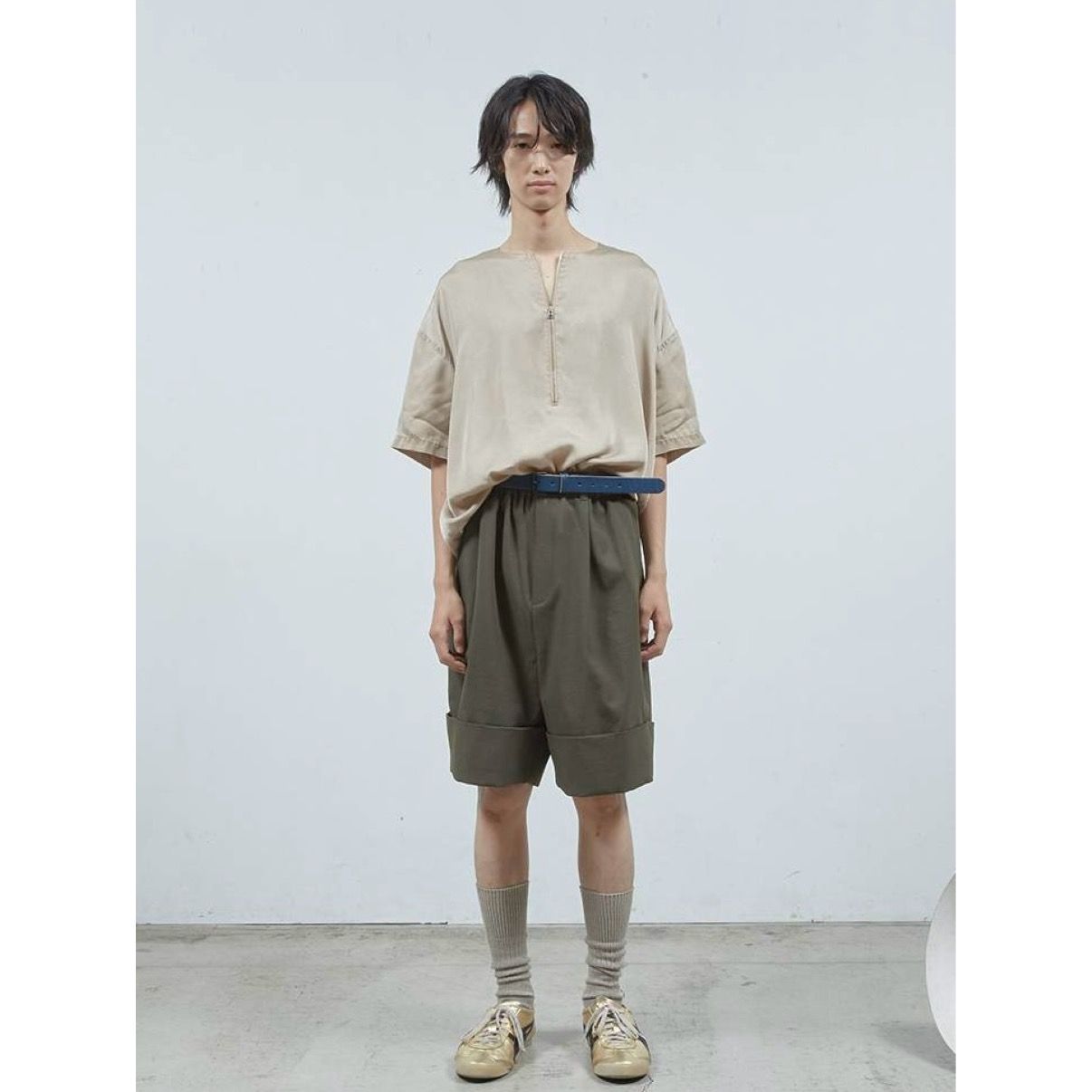 【残りわずか】カラーバックルベルト(BLUE×BLACK)