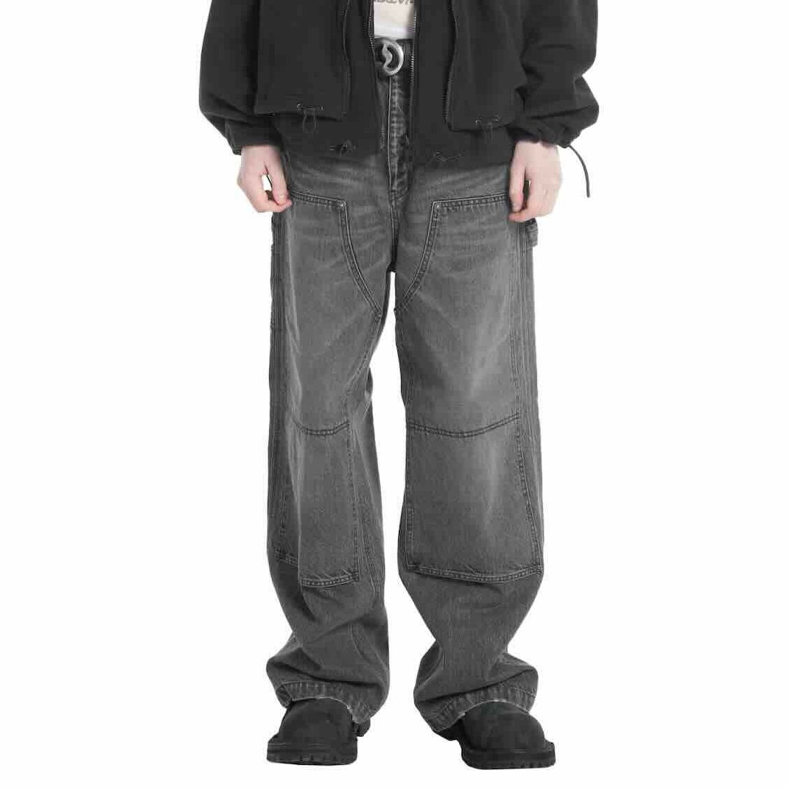 【残りわずか】Vintage Washed Painter Denim Wide Pants