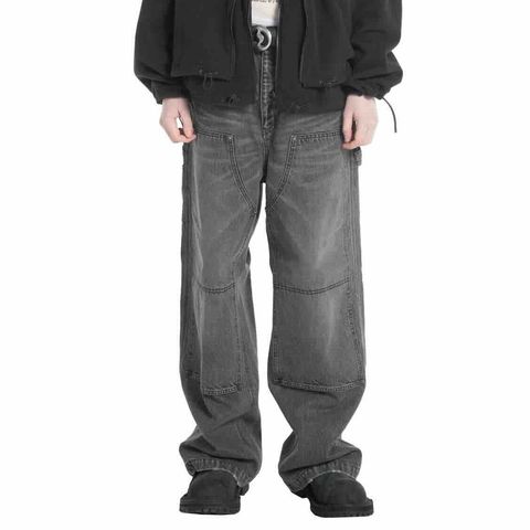 【残りわずか】Vintage Washed Painter Denim Wide Pants