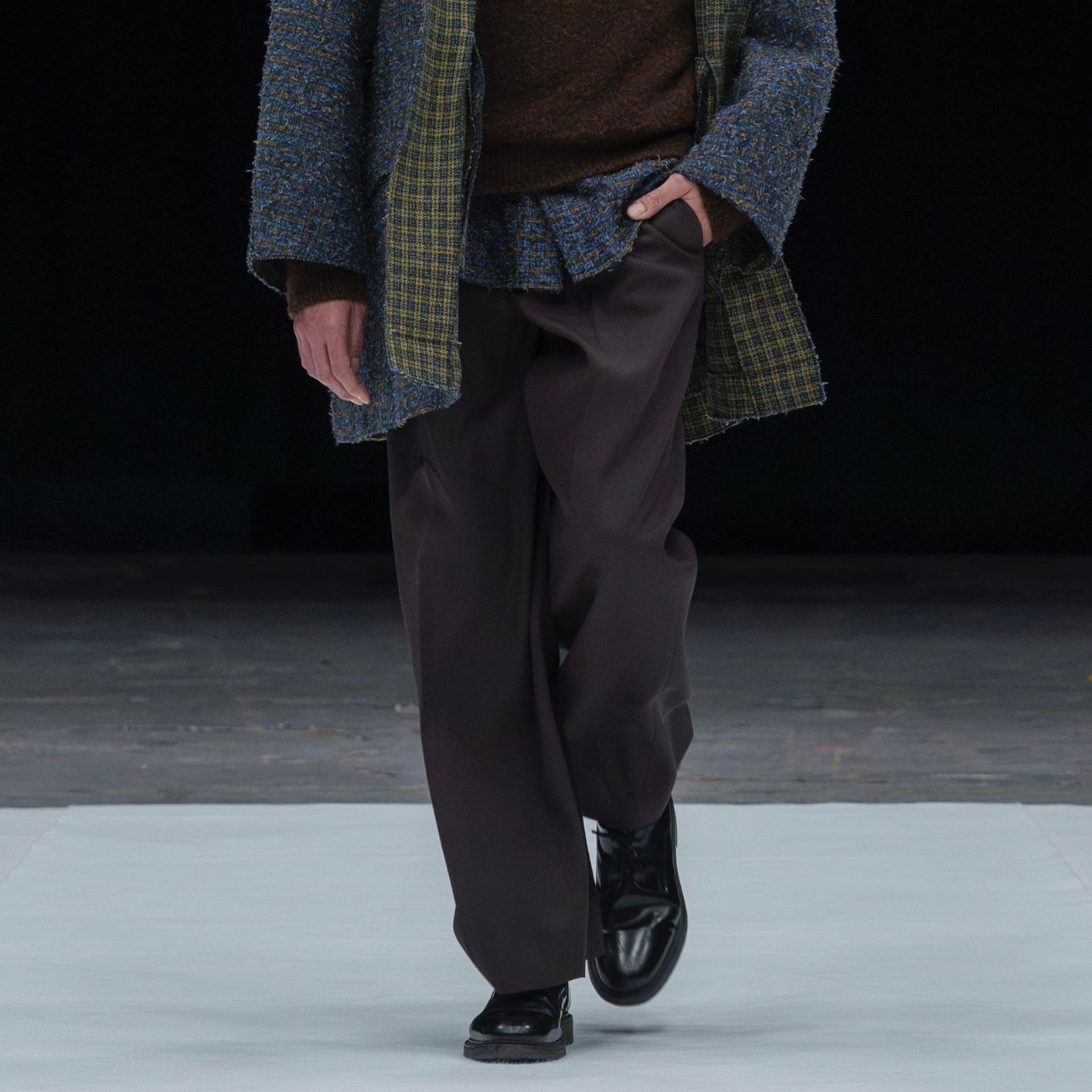 【残り一点】3pleated Wide-leg Trousers