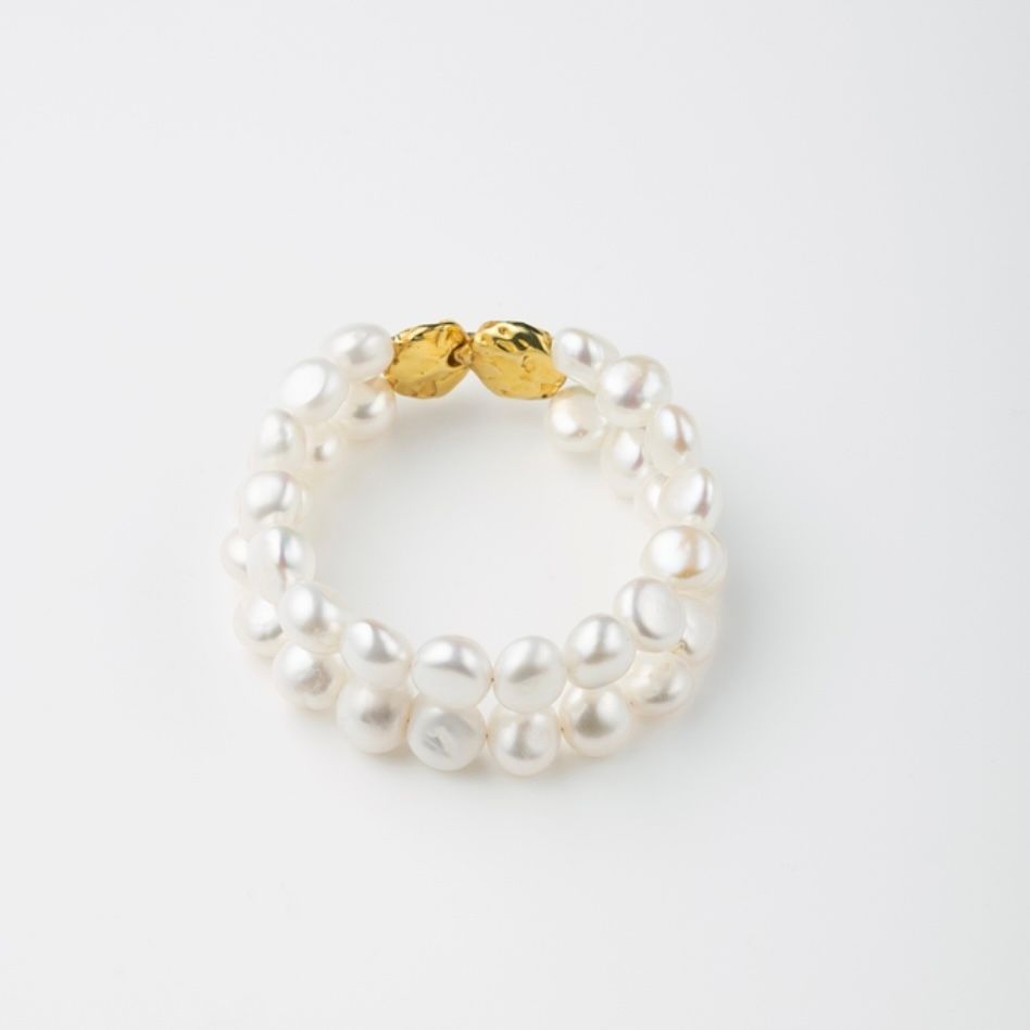 【お取り寄せ注文可能】Baroque Pearl Double Bracelet