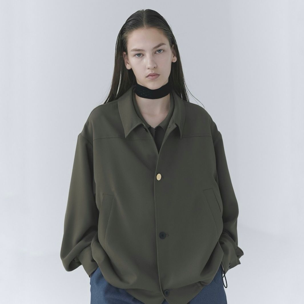 【残り一点】Dry Stretch Cloth Drawstring Shirt Jacket