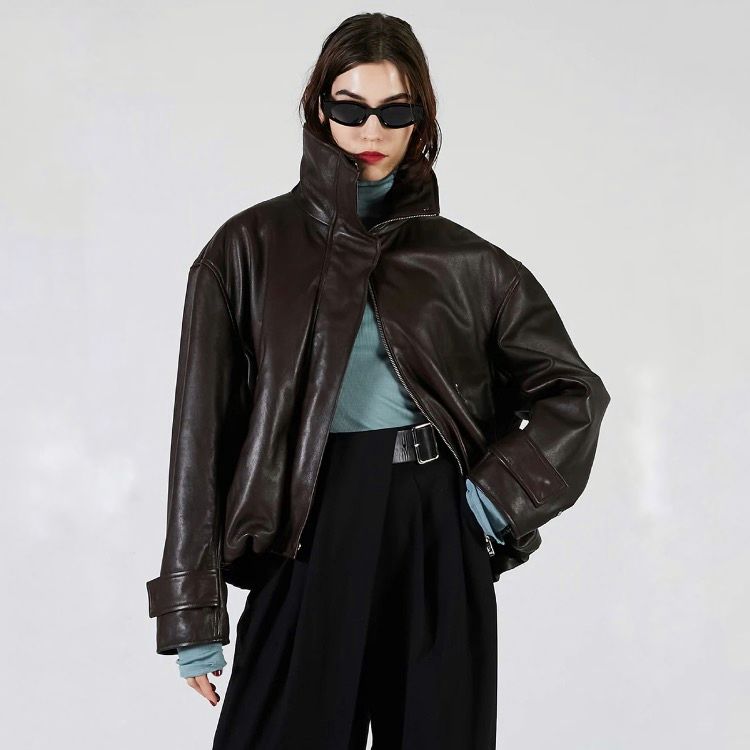 【残り一点】Sheep Leather High Neck Blouson