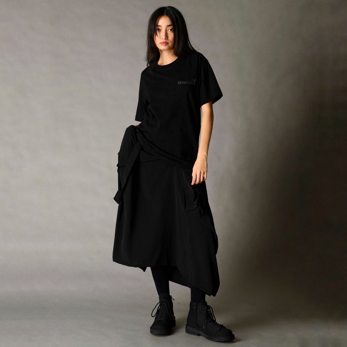 【残り一点】ブラックダイアカットソー