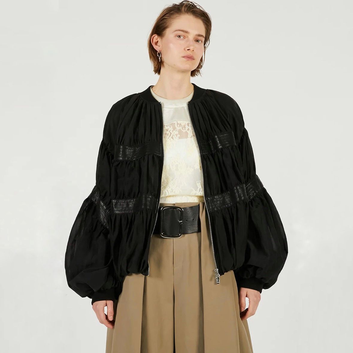 【残り一点】シアーボリュームブルゾン