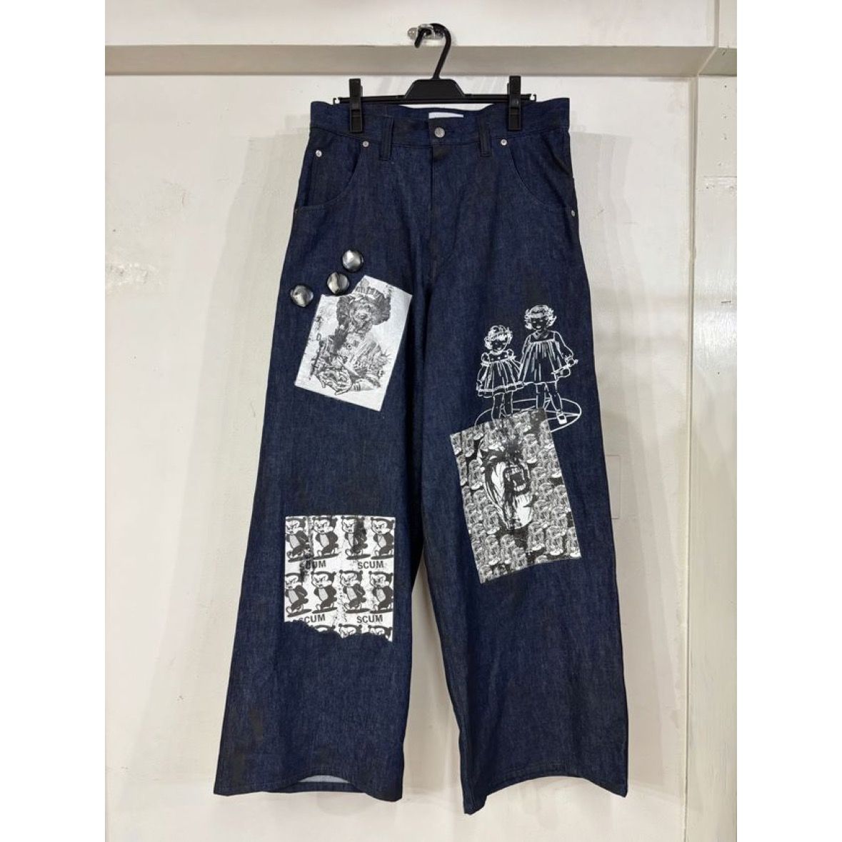 【残り一点】Paper Bonding Rubber Coating Denim Pants