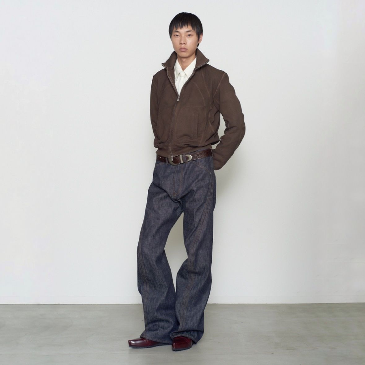 【残り一点】Paneled Zip Up Sweat Shirt