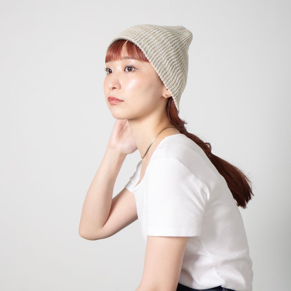 【残り一点】Openwork Border Knit Beanie