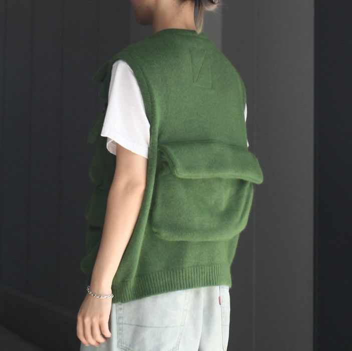 SOSHIOTSUKI Fishing Knit Vest-