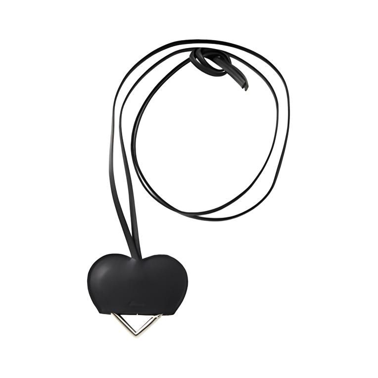 【残り一点】Carabiner Case Leather Necklace(SILVER)