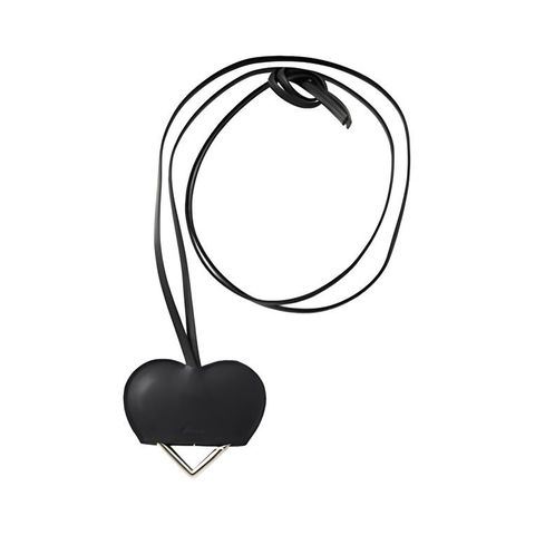 【残り一点】Carabiner Case Leather Necklace(SILVER)