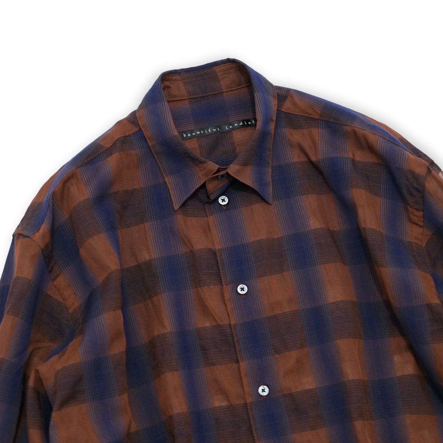 【残り一点】シズルチェックL/Sシャツ