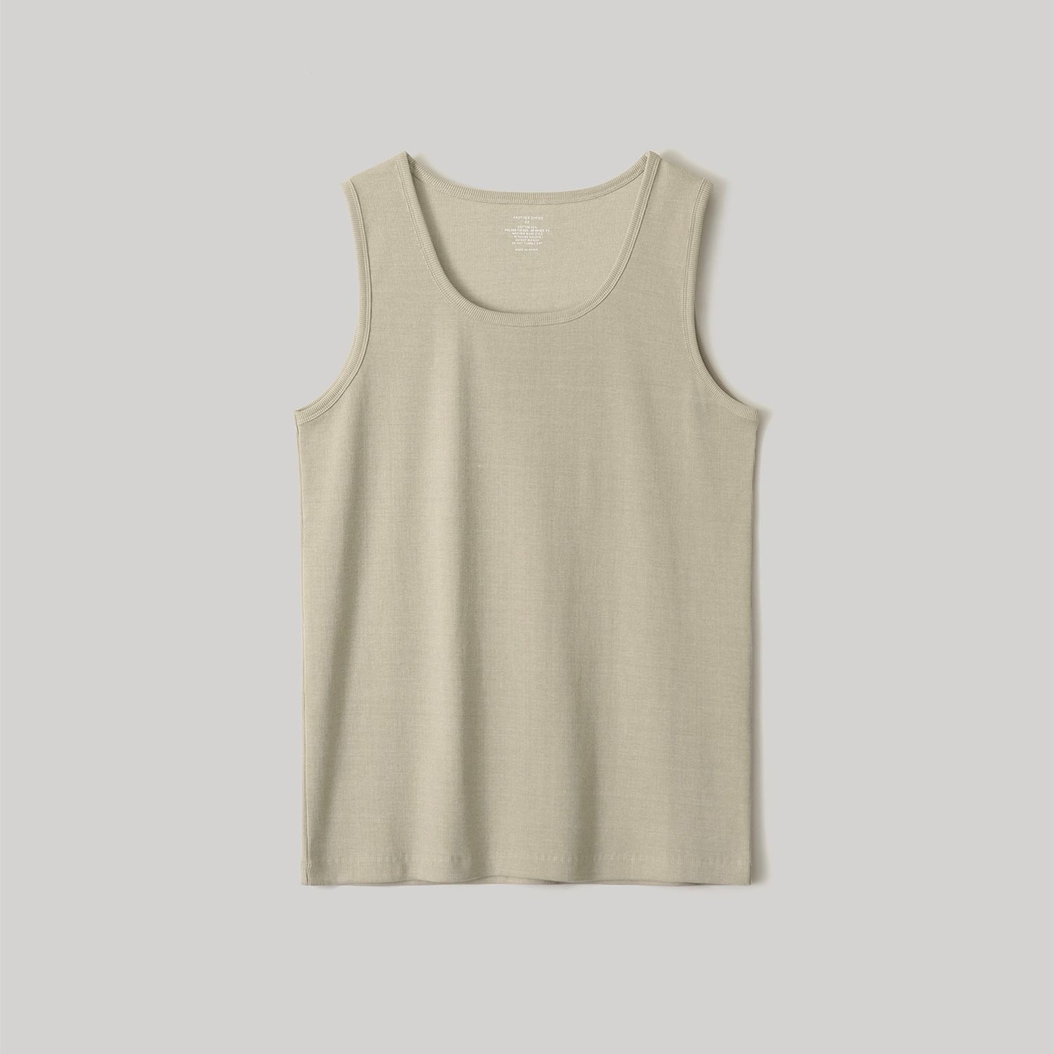 【残り一点】Dyed Ribbed Scoop Neck Tank
