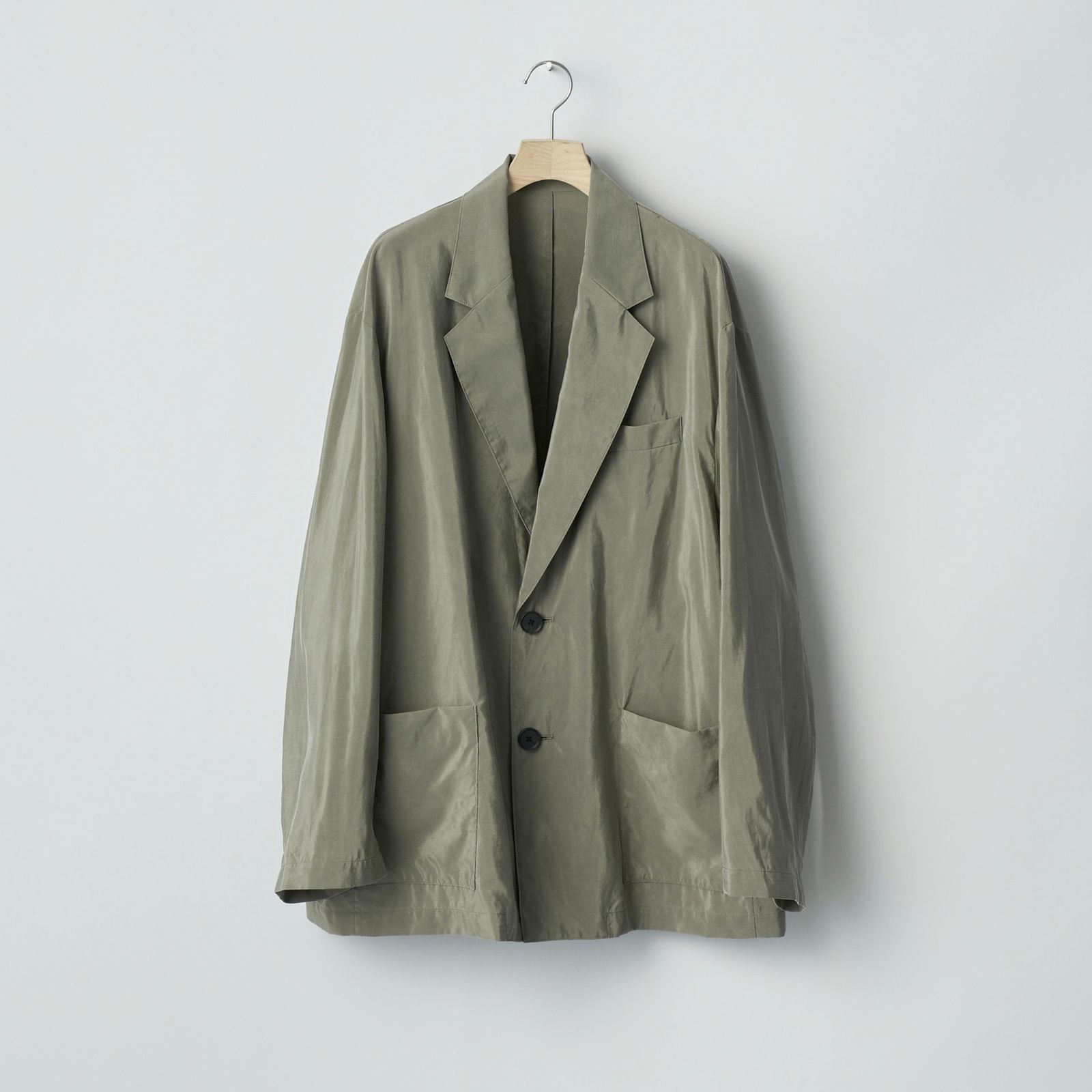ジャケット・アウター ssstein SilkNylonSingleBreastedJacket s ssstein / シュタイン】SILK NYLON SINGLE BREASTED JACKET