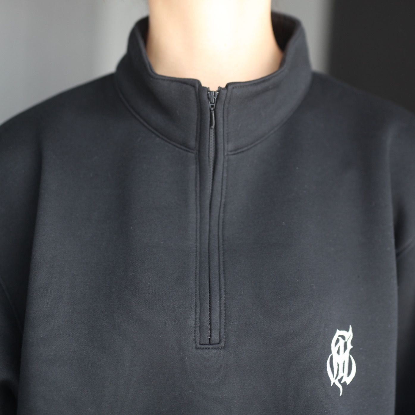 【残り一点】High Gauge Double Knit Half Zip SW