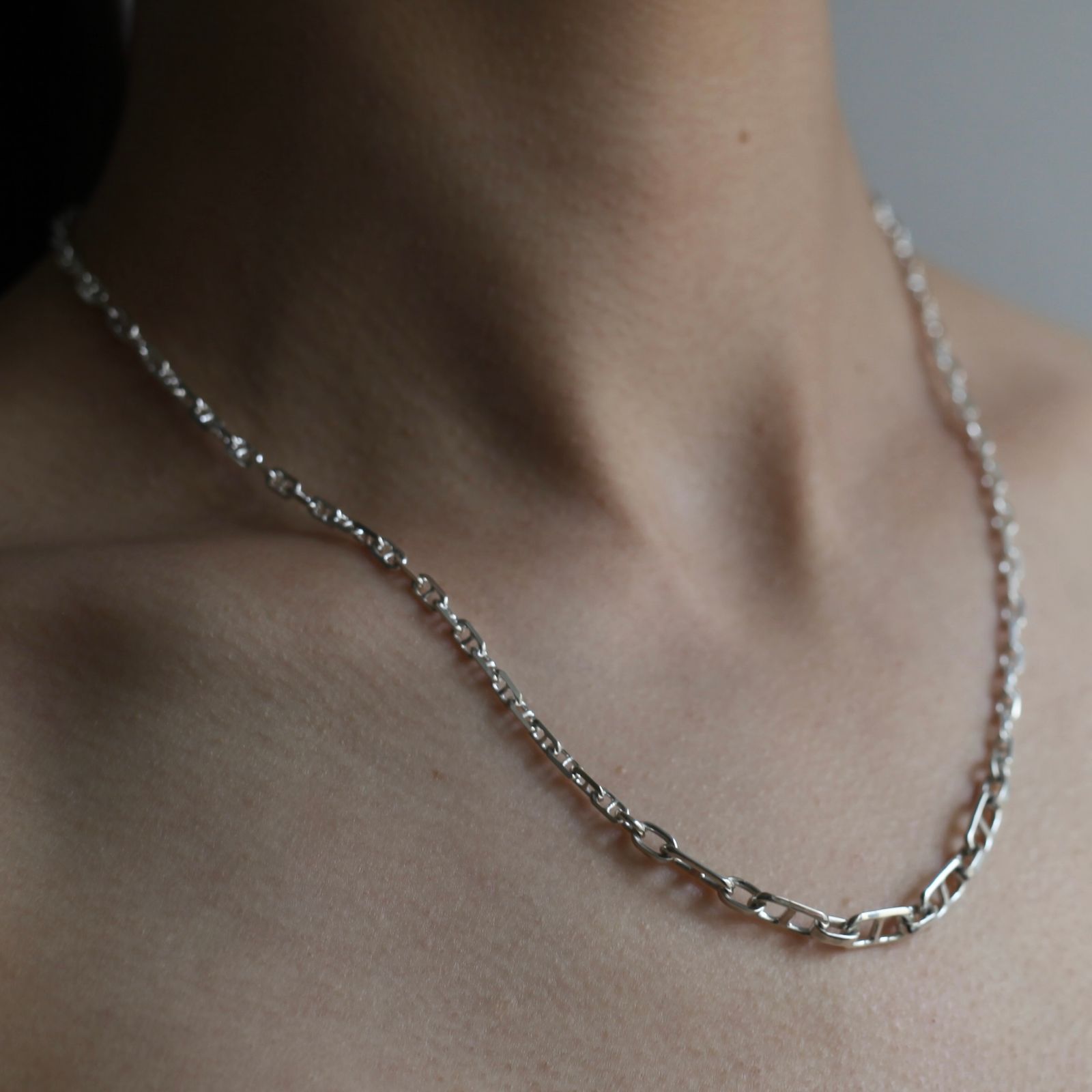 【残り一点】Center Anchor Chain Necklace(SILVER)