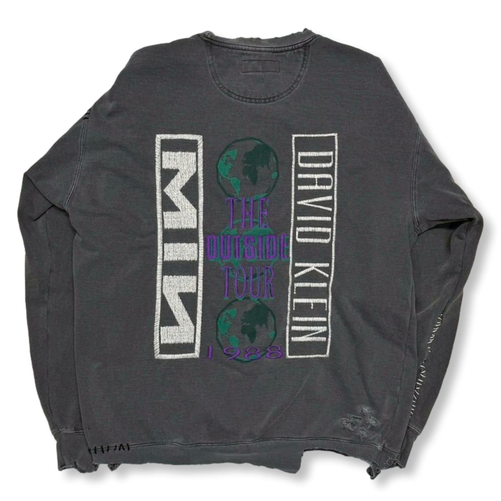 【残り一点】Bootleg DIY Crew Sweat With Repaired(OUTSIDE TOUR)