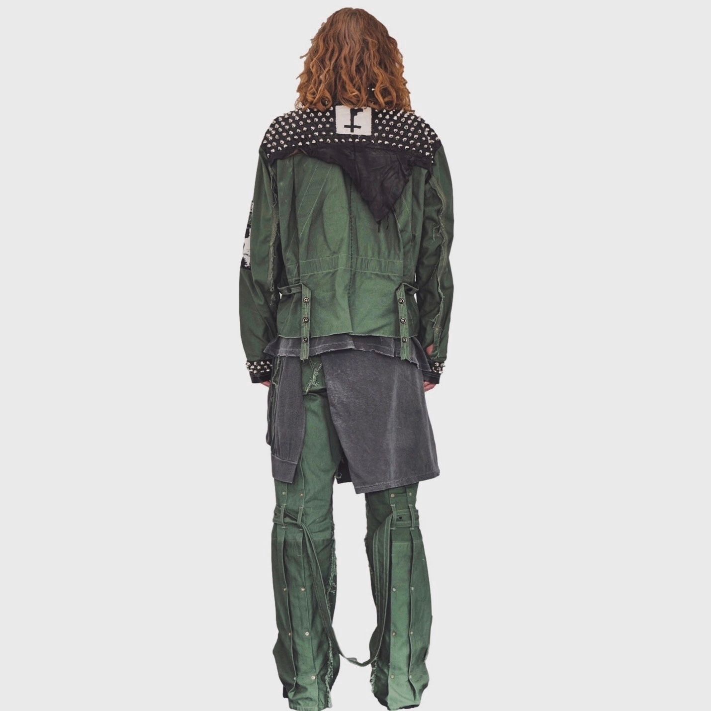 【残り一点】Slash Seam Twist Bondage Jeans(VINTAGE US ARMY LAUNDRY BAG)