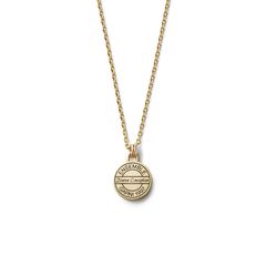 【お取り寄せ注文可能】K10 Engrave Coin Pendant_S