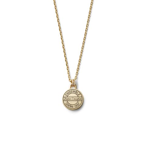 【お取り寄せ注文可能】K10 Engrave Coin Pendant_S